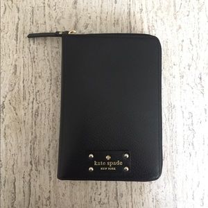 NWT Kate Spade Wellesley Black Leather Agenda